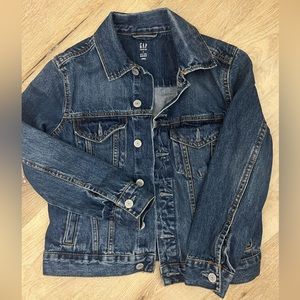 GAP Kids unisex Sz medium (8/9) medium wash basic denim jacket. Classic like new